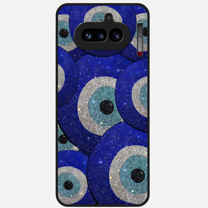  Galaxy Eye Flow Glass Case For Nothing Phone 4A back cover – full design glossy printed glass finish