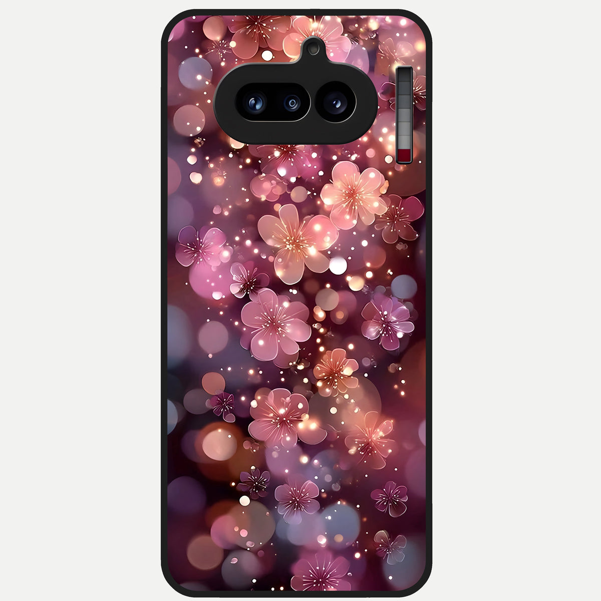  Glowing Petal Bliss Glass Case For Nothing Phone 4A back cover – full design glossy printed glass finish