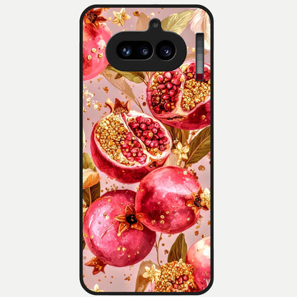  Golden Bloom Glow Glass Case For Nothing Phone 4A back cover – full design glossy printed glass finish