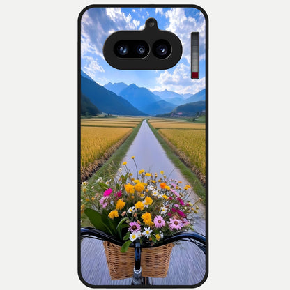  Golden Field Journey Glass Case For Nothing Phone 4A back cover – full design glossy printed glass finish