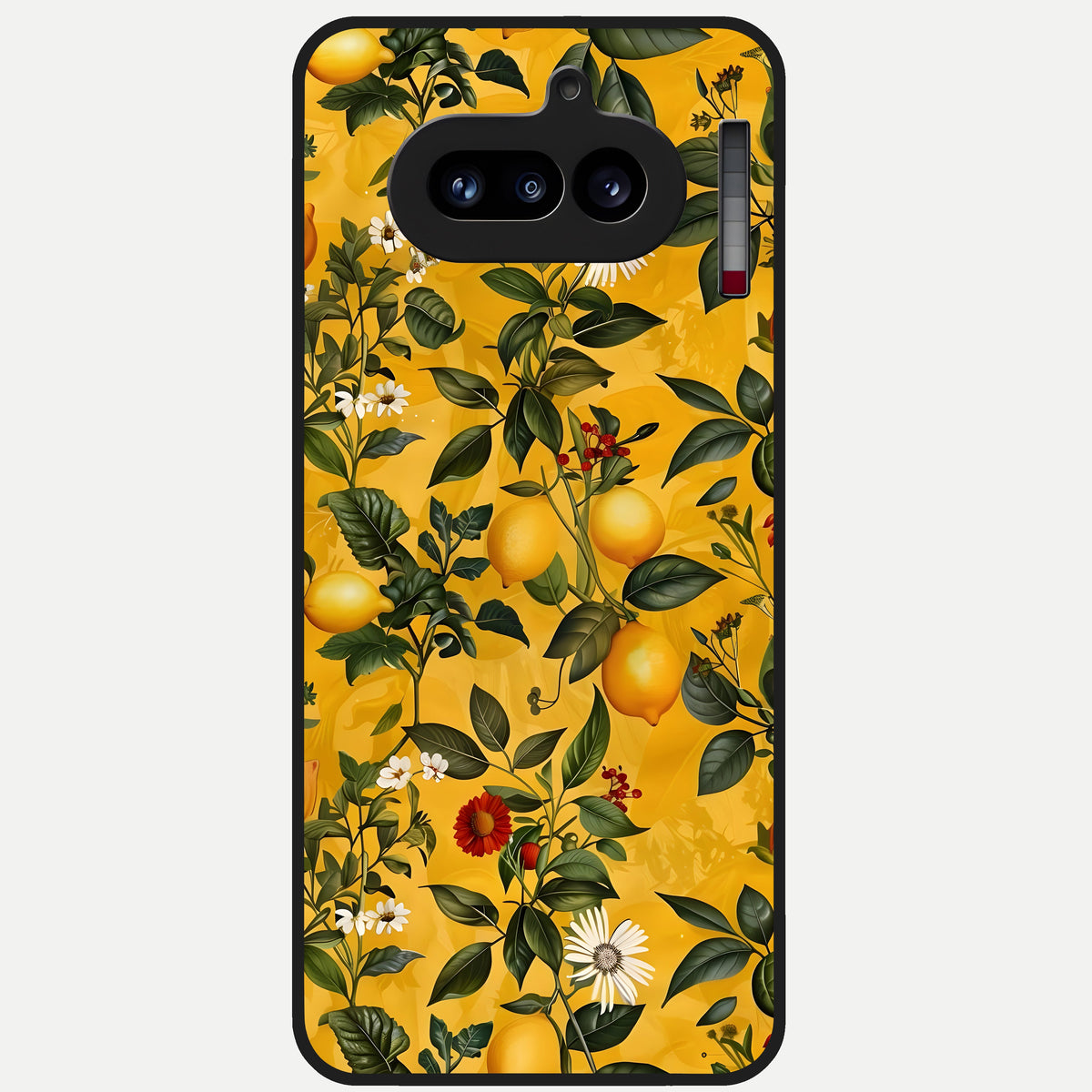  Golden Lemon Field Glass Case For Nothing Phone 4A back cover – full design glossy printed glass finish
