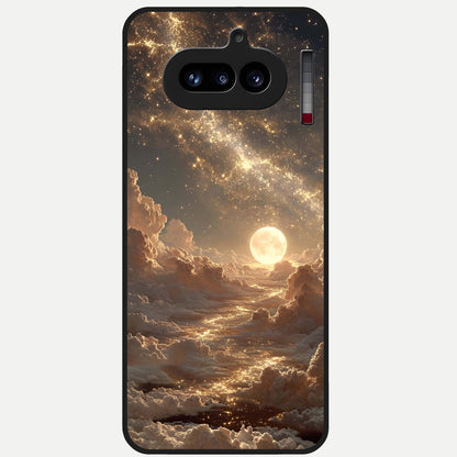  Golden Sky Dream Glass Case For Nothing Phone 4A back cover – full design glossy printed glass finish