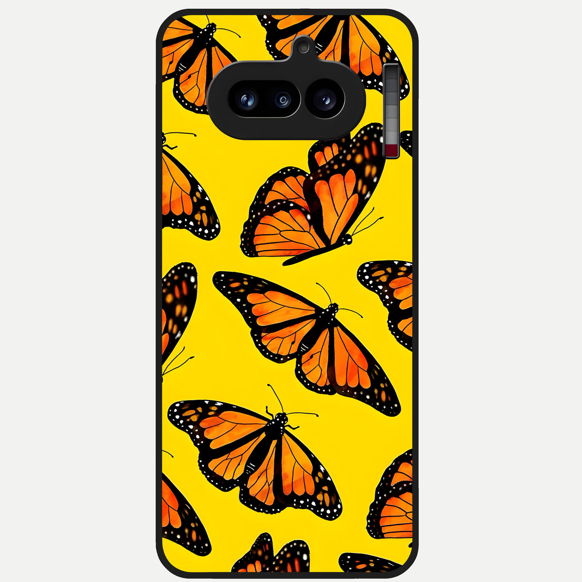  Golden Wing Flight Glass Case For Nothing Phone 4A back cover – full design glossy printed glass finish