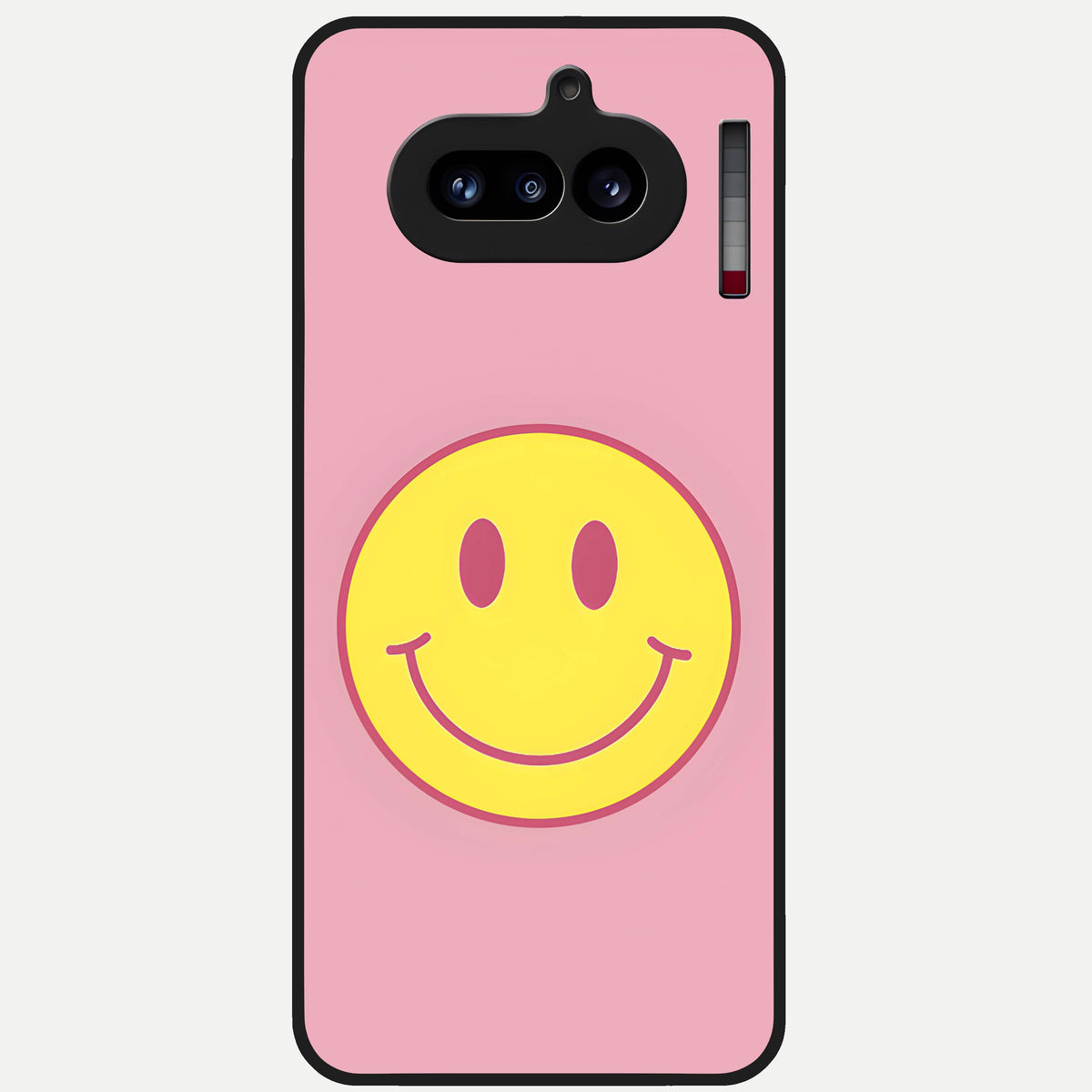  Happy Pink Mood Glass Case For Nothing Phone 4A back cover – full design glossy printed glass finish