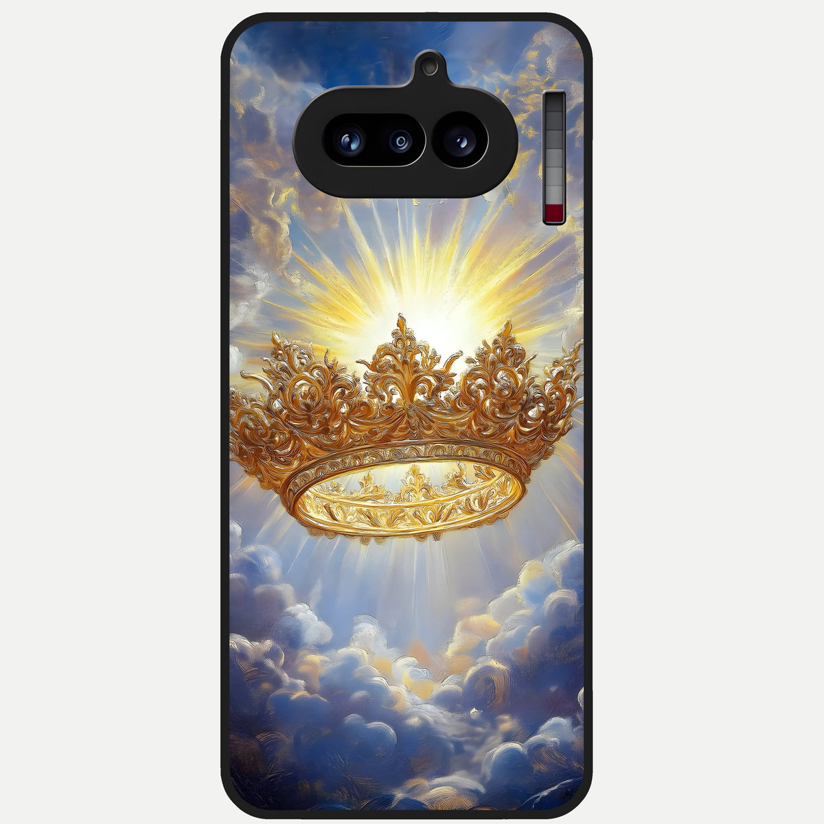  Heavenly Crown Light Glass Case For Nothing Phone 4A back cover – full design glossy printed glass finish