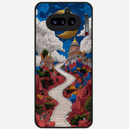  Heavenly Moon Path Glass Case For Nothing Phone 4A back cover – full design glossy printed glass finish