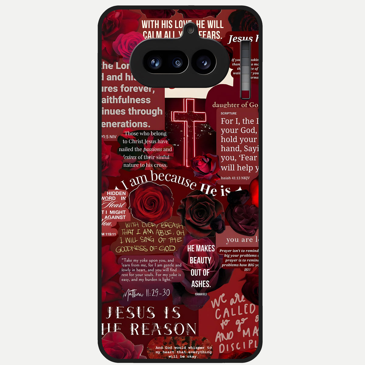  Jesus Love Heals Glass Case For Nothing Phone 4A back cover – full design glossy printed glass finish