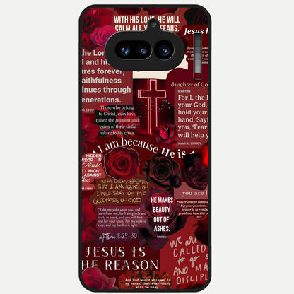  Jesus Love Heals Glass Case For Nothing Phone 4A back cover – full design glossy printed glass finish