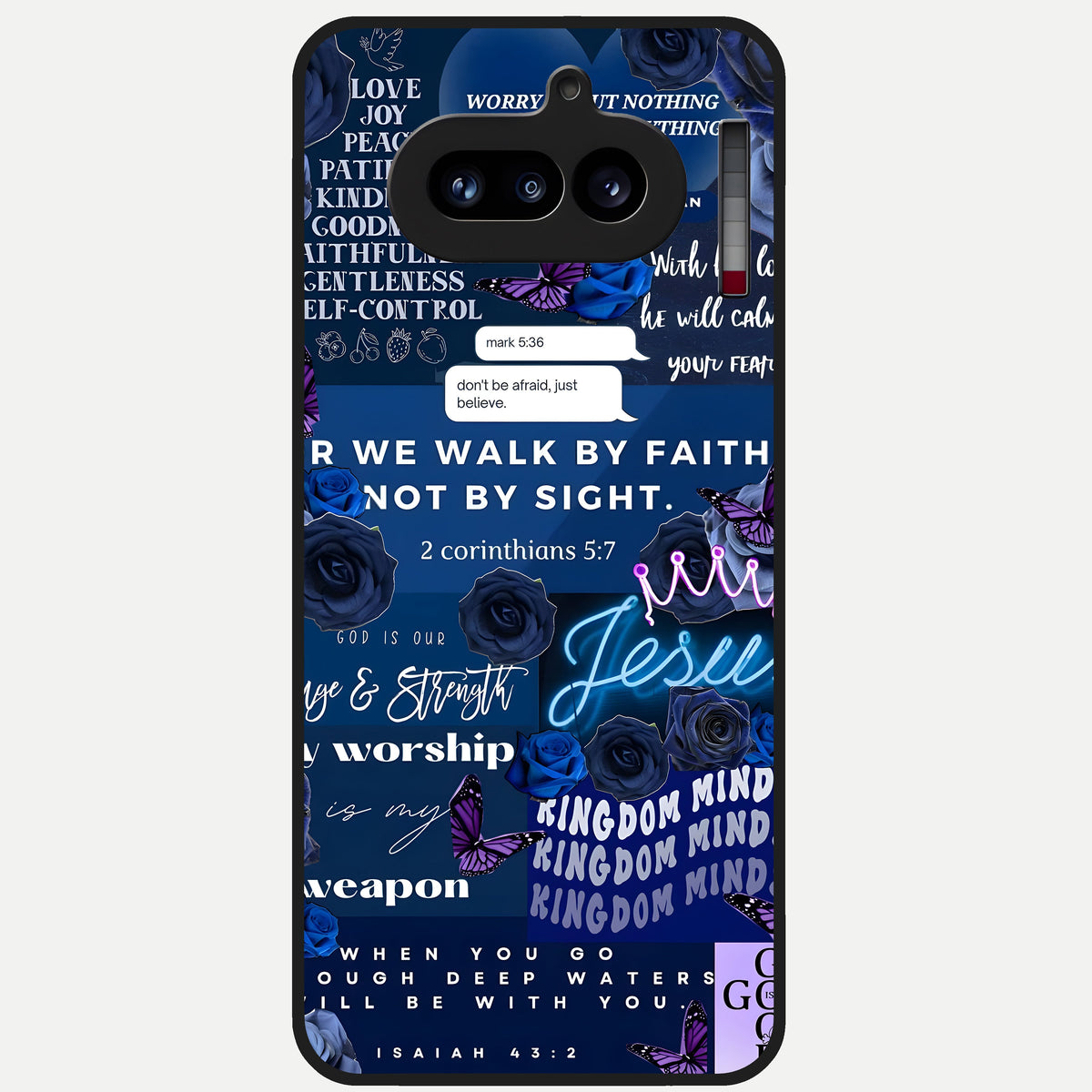  Kingdom Faith Glow Glass Case For Nothing Phone 4A back cover – full design glossy printed glass finish