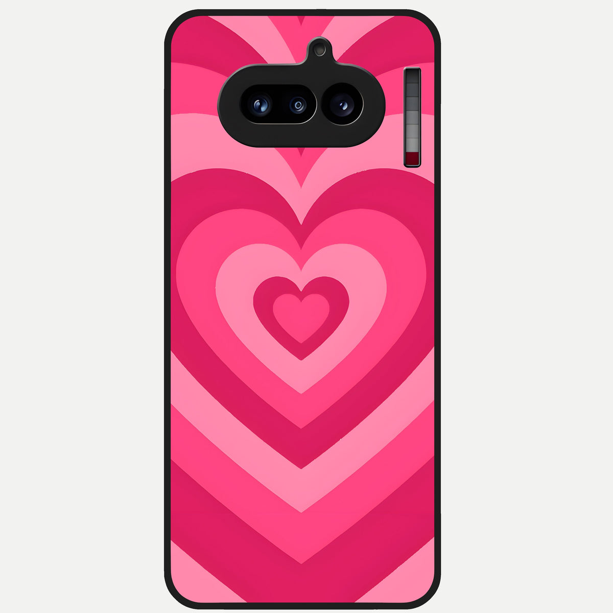  Layered Love Hearts Glass Case For Nothing Phone 4A back cover – full design glossy printed glass finish