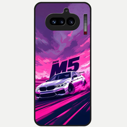  MS Neon Car Glass Case For Nothing Phone 4A back cover – full design glossy printed glass finish