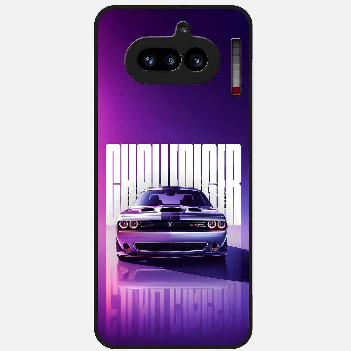  Midnight Muscle Ride Glass Case For Nothing Phone 4A back cover – full design glossy printed glass finish