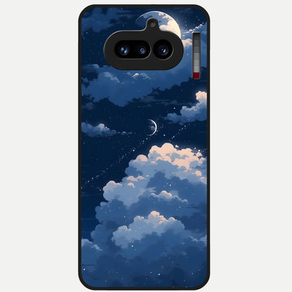  Moon Dream Haze Glass Case For Nothing Phone 4A back cover – full design glossy printed glass finish