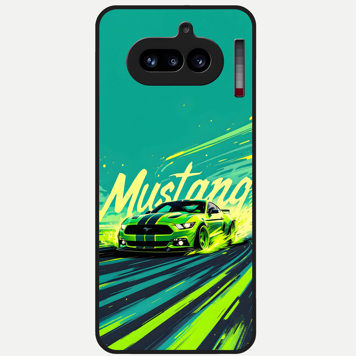  Mustang Bang Glass Case For Nothing Phone 4A back cover – full design glossy printed glass finish