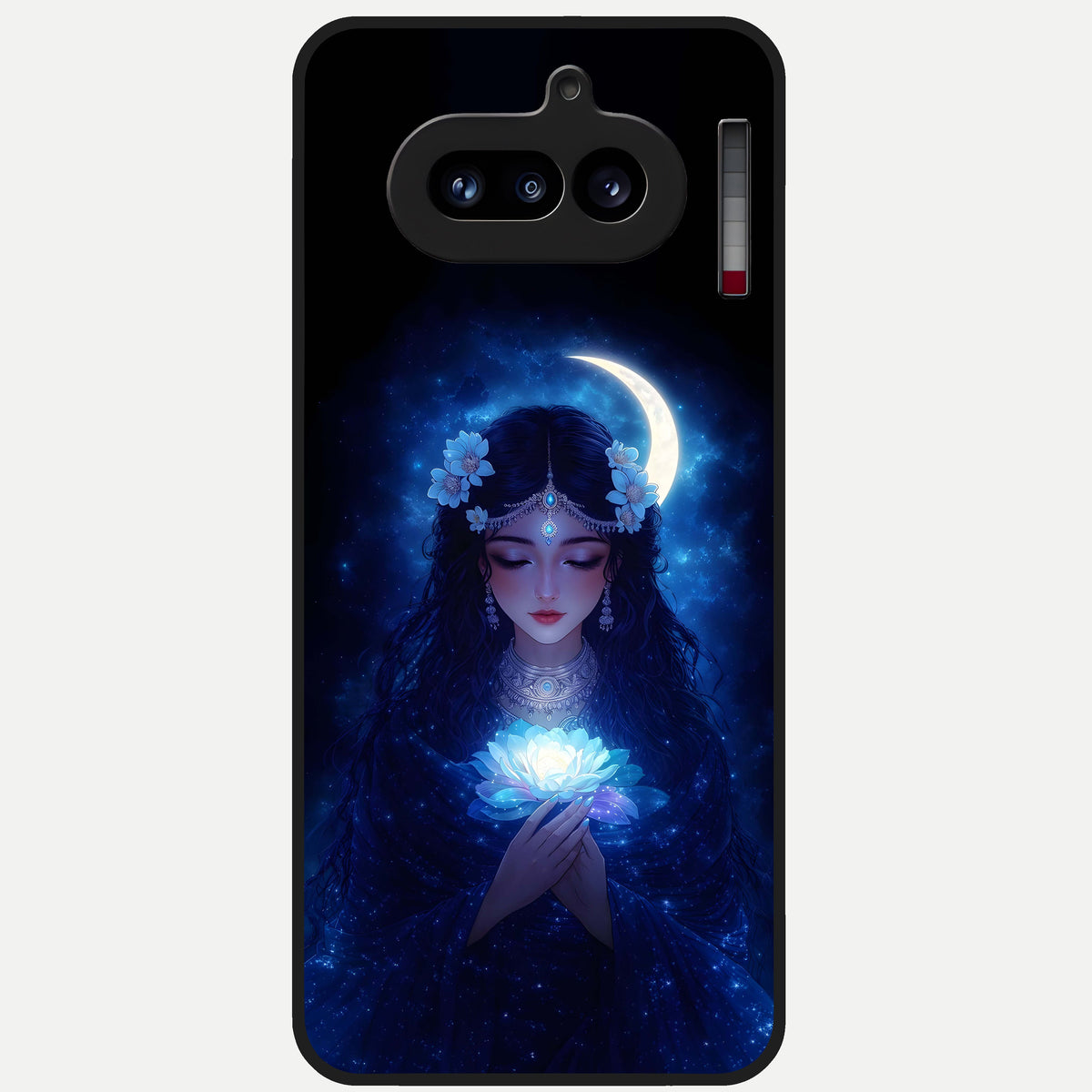  Mystic Moon Queen Glass Case For Nothing Phone 4A back cover – full design glossy printed glass finish