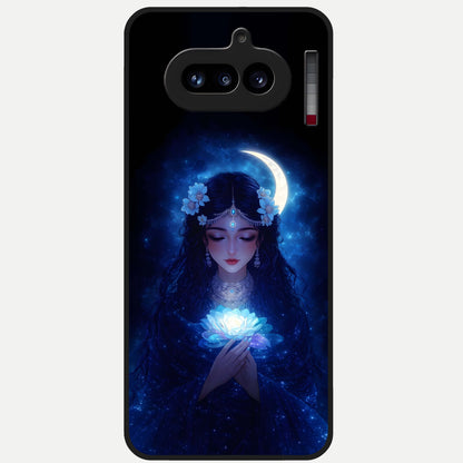  Mystic Moon Queen Glass Case For Nothing Phone 4A back cover – full design glossy printed glass finish