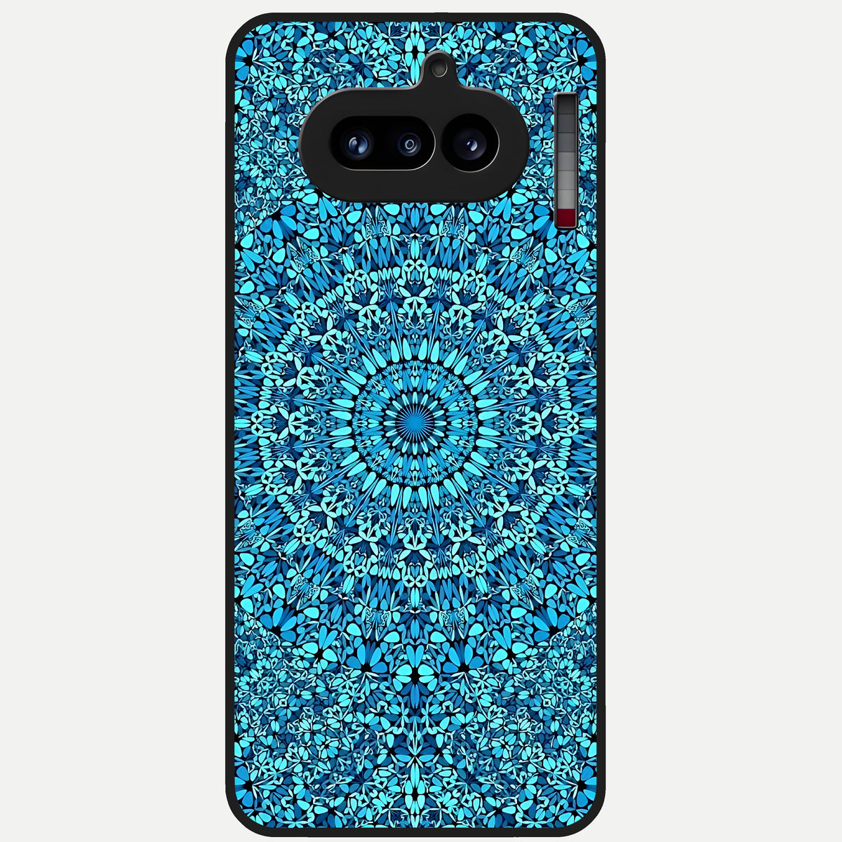  Ocean Bloom Mandala Glass Case For Nothing Phone 4A back cover – full design glossy printed glass finish