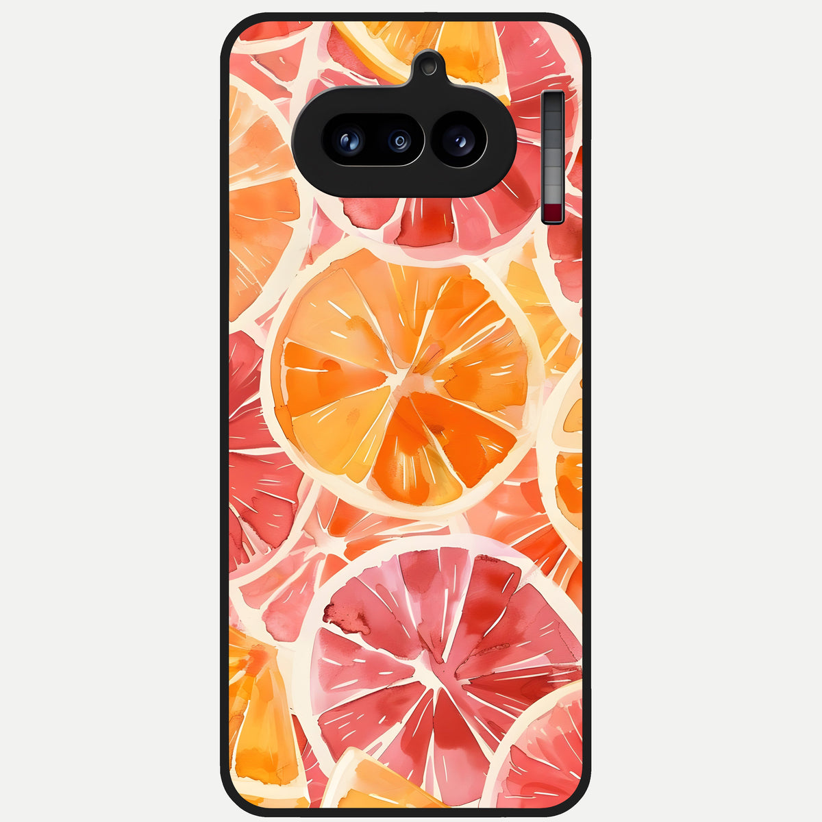  Orange Fruits Pattern Glass Case For Nothing Phone 4A back cover – full design glossy printed glass finish