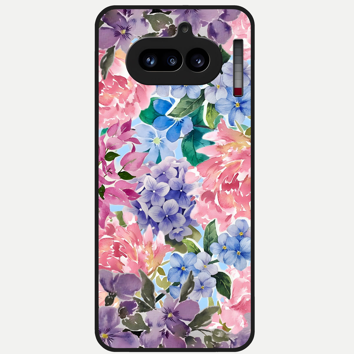  Pastel Floral Mix Glass Case For Nothing Phone 4A back cover – full design glossy printed glass finish