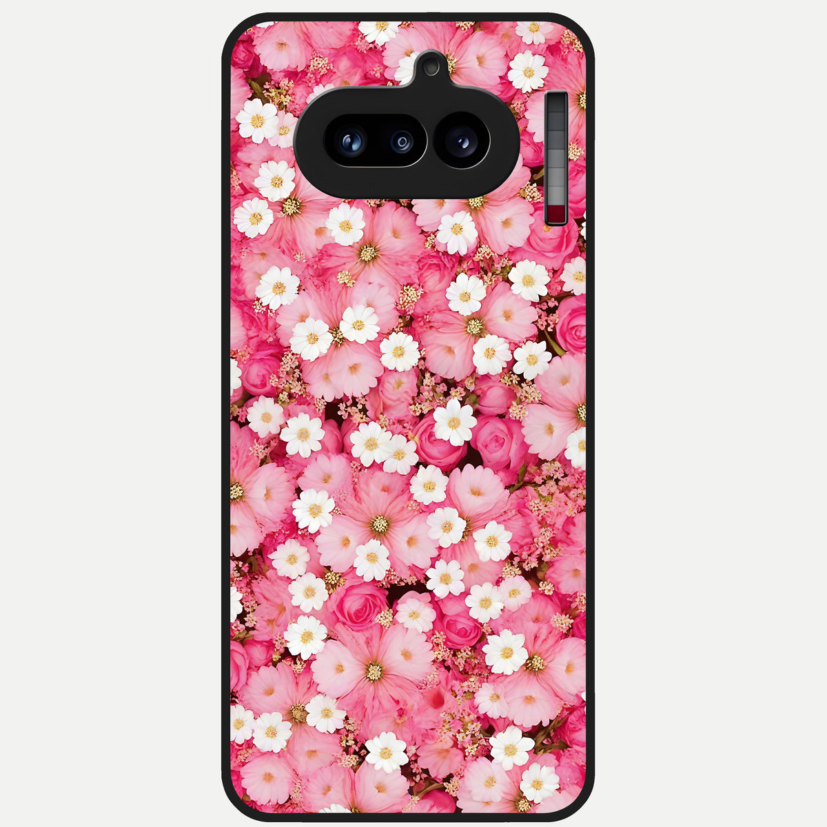  Pink Bouquet Florals Glass Case For Nothing Phone 4A back cover – full design glossy printed glass finish