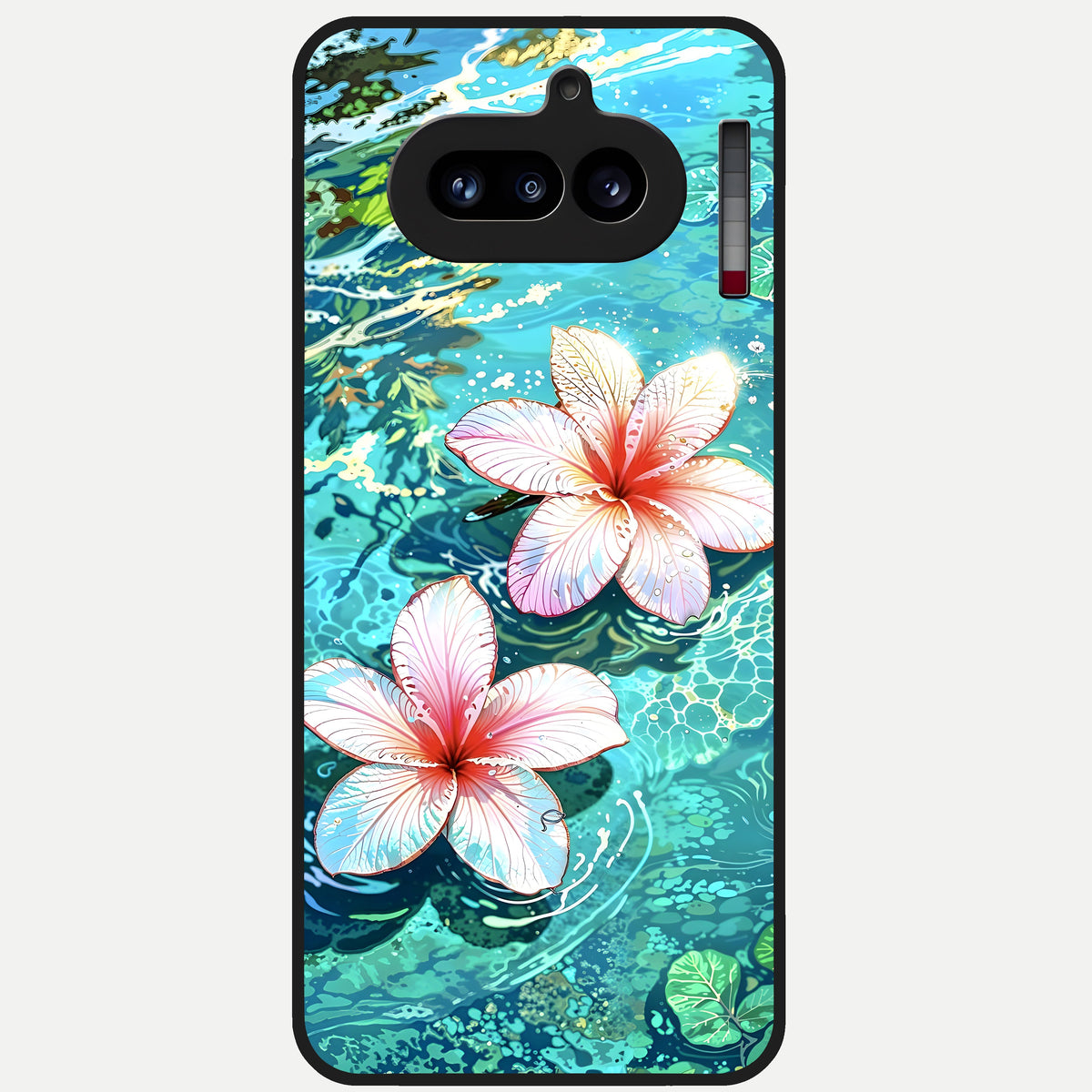  Pink Daisy Bliss Glass Case For Nothing Phone 4A back cover – full design glossy printed glass finish