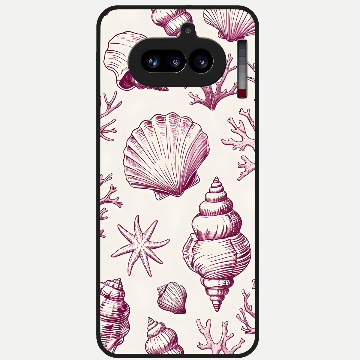  Pink Moo Magic Glass Case For Nothing Phone 4A back cover – full design glossy printed glass finish