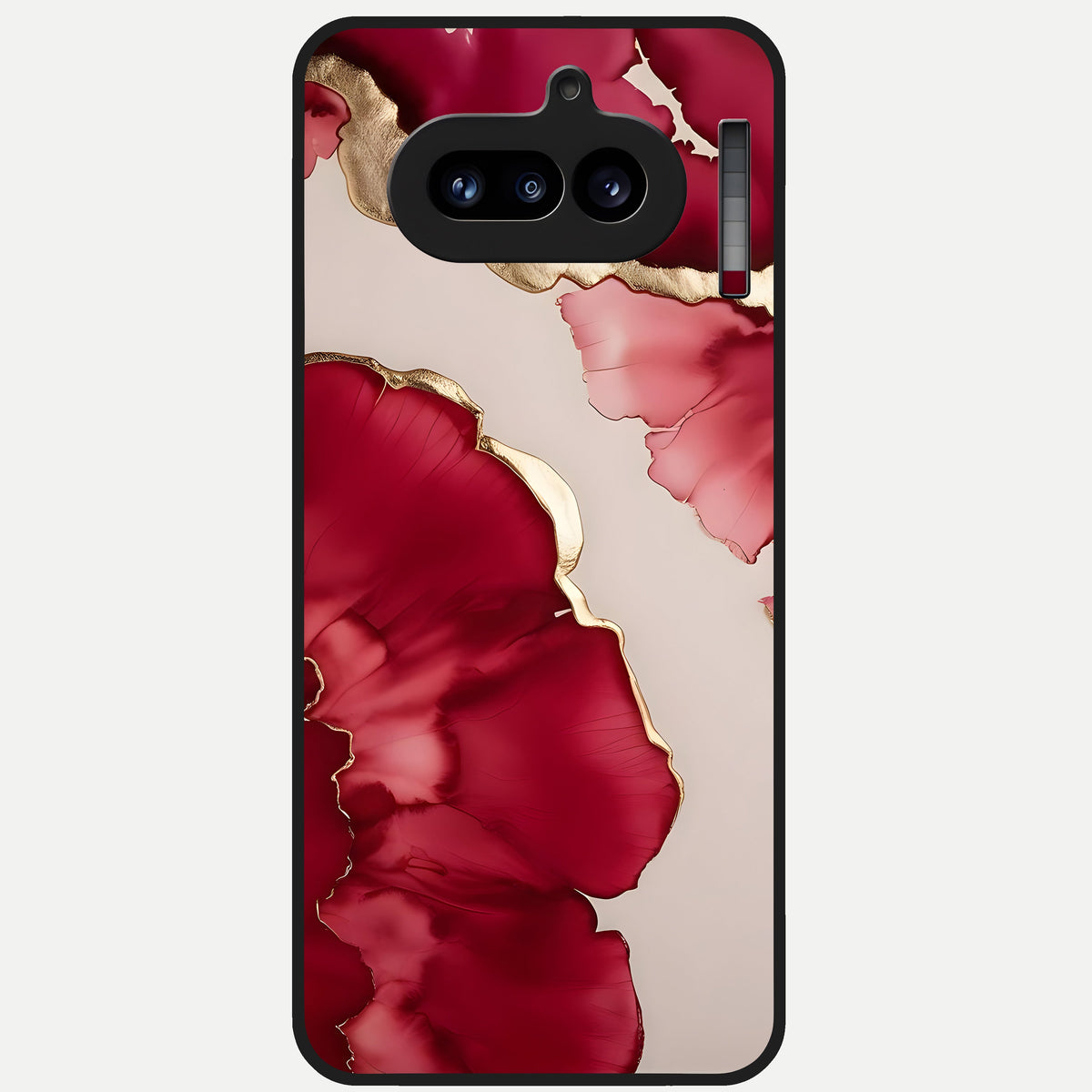  Pink Shells Outline Glass Case For Nothing Phone 4A back cover – full design glossy printed glass finish