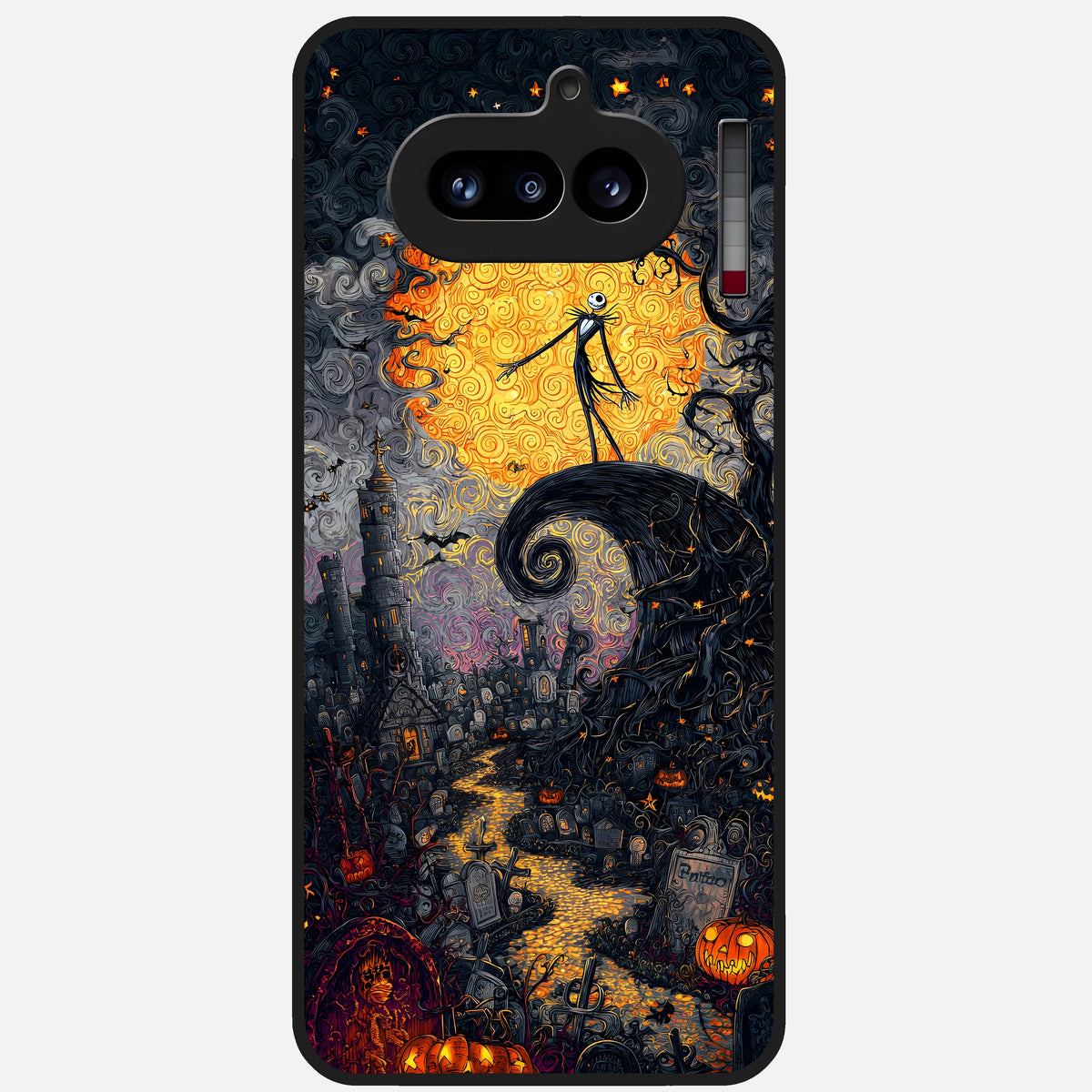  Pumpkin Moonlight Tale Glass Case For Nothing Phone 4A back cover – full design glossy printed glass finish