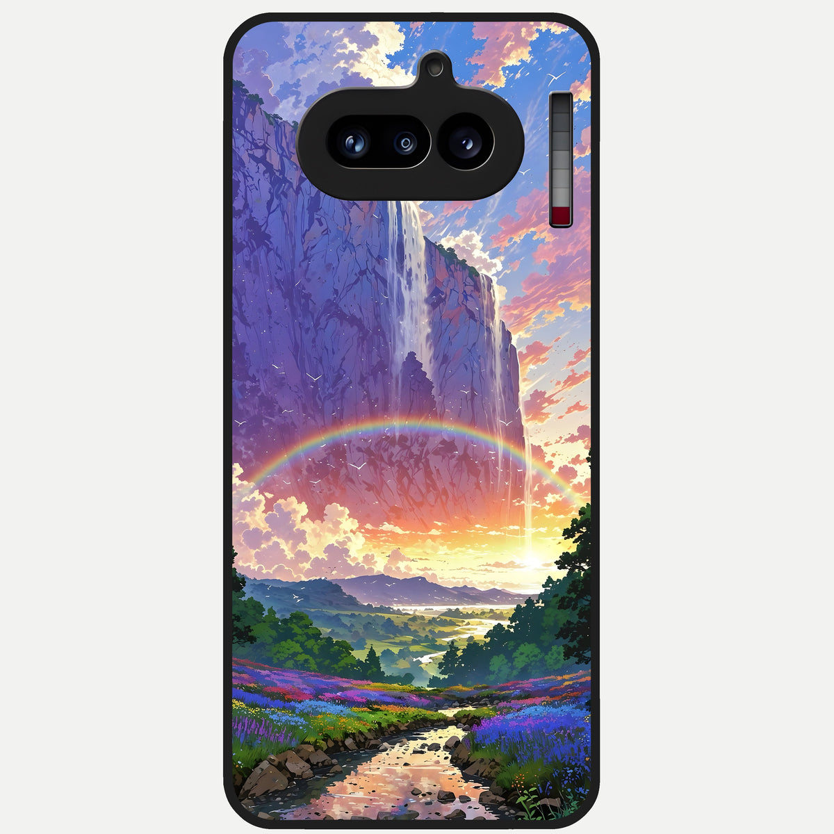  Rainbow Valley Dream Glass Case For Nothing Phone 4A back cover – full design glossy printed glass finish