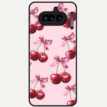  Red Bloom Skies Glass Case For Nothing Phone 4A back cover – full design glossy printed glass finish