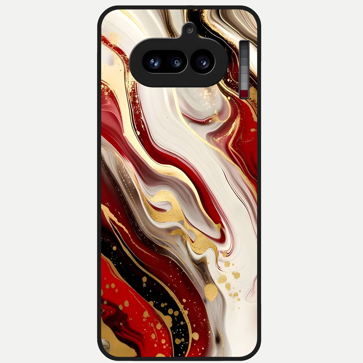  Red Trees Pathway Glass Case For Nothing Phone 4A back cover – full design glossy printed glass finish