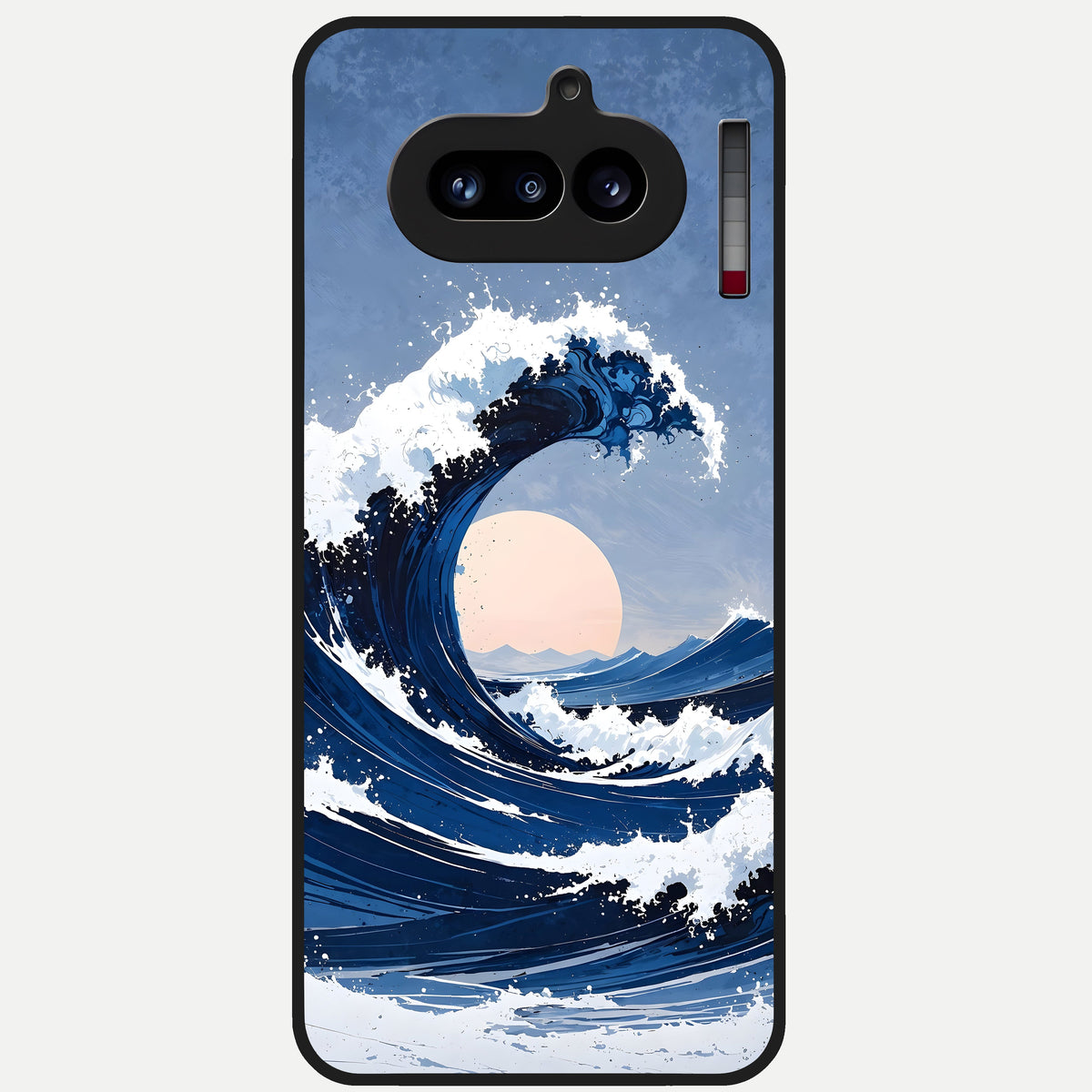  Rising Tide Power Glass Case For Nothing Phone 4A back cover – full design glossy printed glass finish