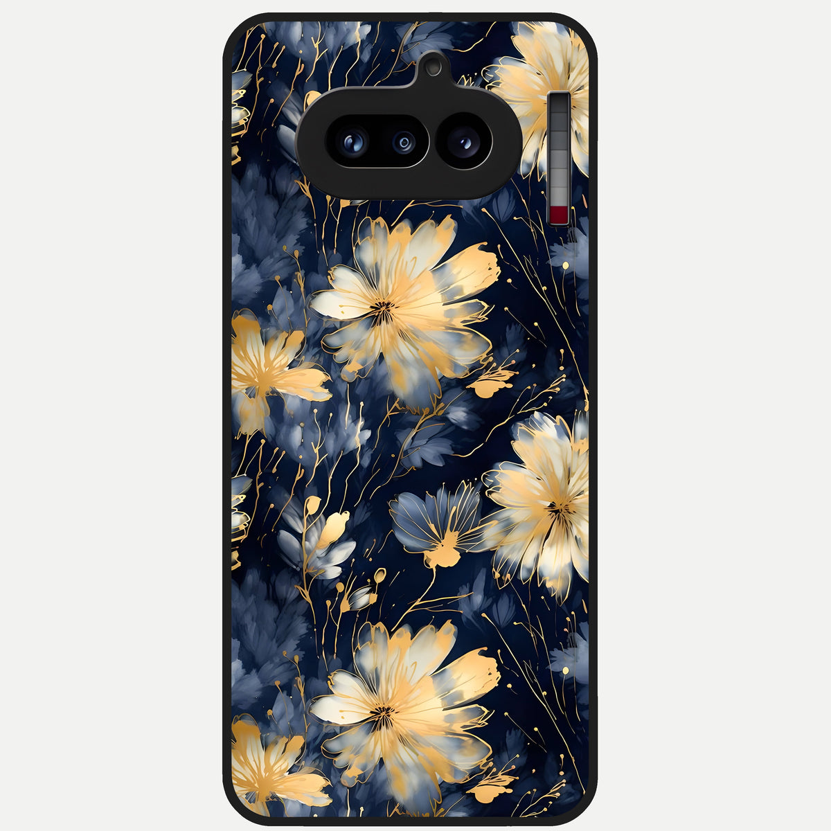  Royal Petal Dream Glass Case For Nothing Phone 4A back cover – full design glossy printed glass finish