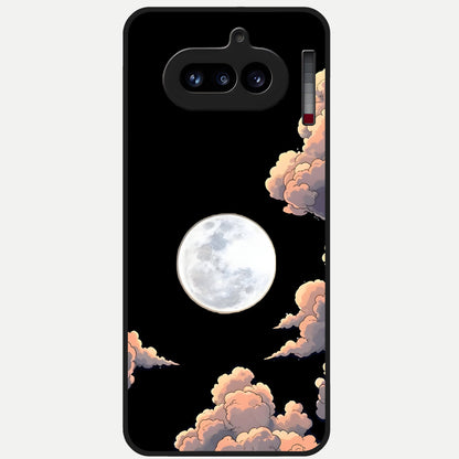  Shade Cloud Moon Glass Case For Nothing Phone 4A back cover – full design glossy printed glass finish