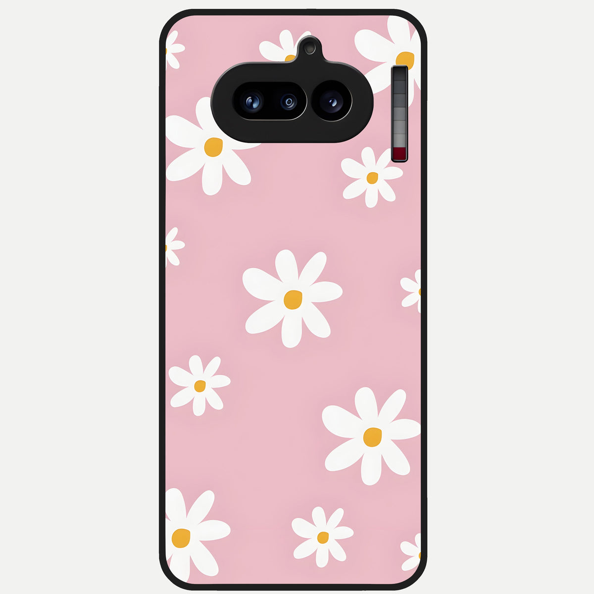  Soft Daisy Bliss Glass Case For Nothing Phone 4A back cover – full design glossy printed glass finish