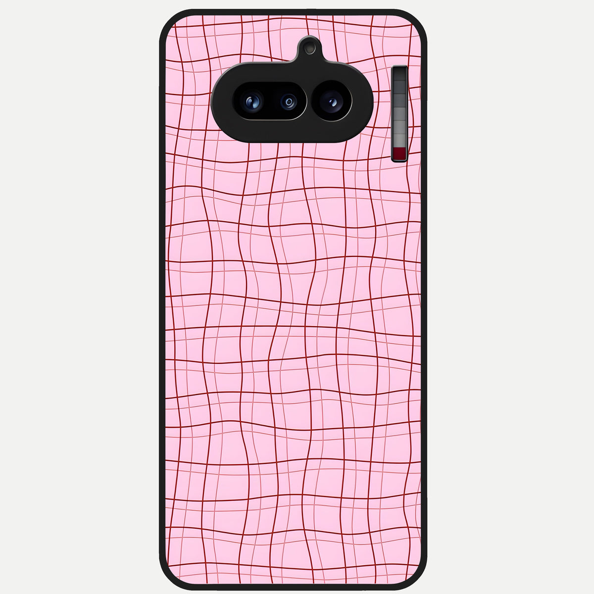  Soft Grid Bliss Glass Case For Nothing Phone 4A back cover – full design glossy printed glass finish