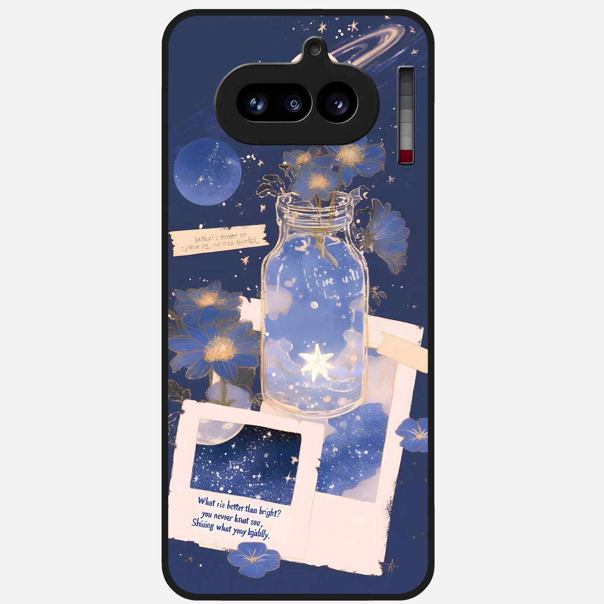  Starlit Cosmic Jar Glass Case For Nothing Phone 4A back cover – full design glossy printed glass finish
