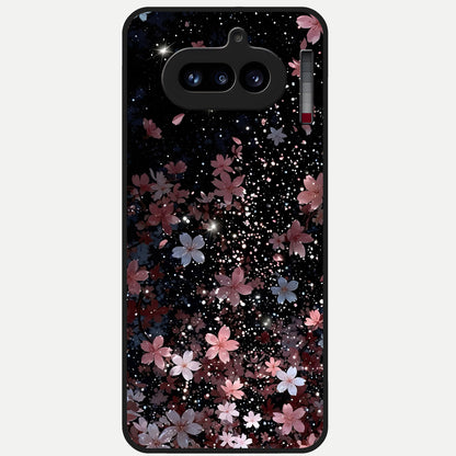  Starlit Flower Dreams Glass Case For Nothing Phone 4A back cover – full design glossy printed glass finish