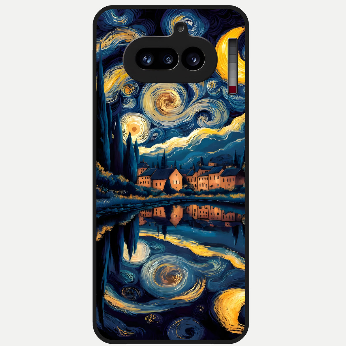  Starry Sky Serenity Glass Case For Nothing Phone 4A back cover – full design glossy printed glass finish
