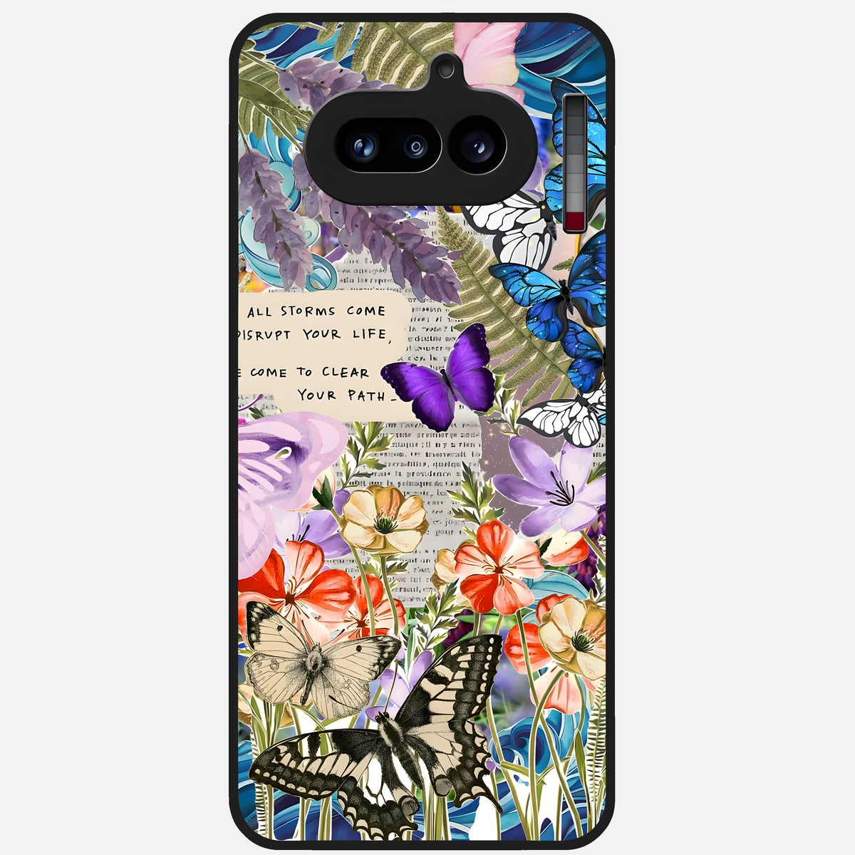  Storm Path Bloom Glass Case For Nothing Phone 4A back cover – full design glossy printed glass finish