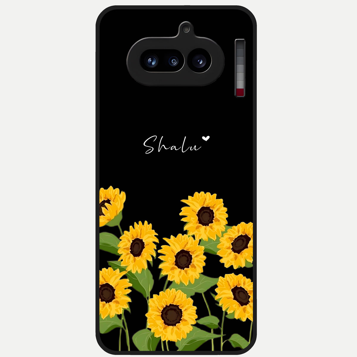  Sunflower Sky Bloom Glass Case For Nothing Phone 4A back cover – full design glossy printed glass finish