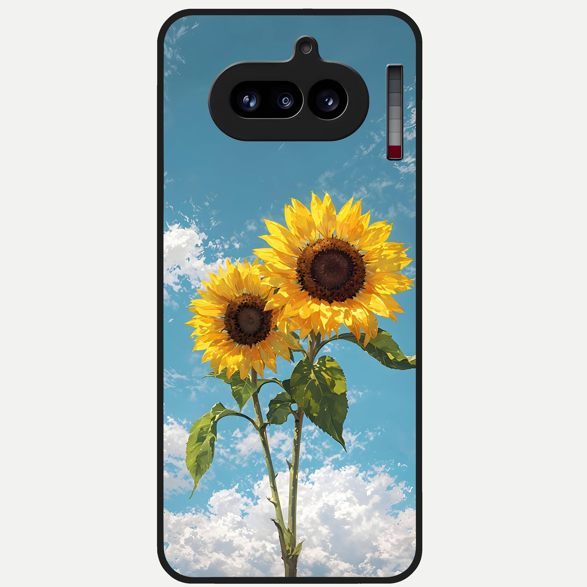  Sunlit Daisy Glow Glass Case For Nothing Phone 4A back cover – full design glossy printed glass finish