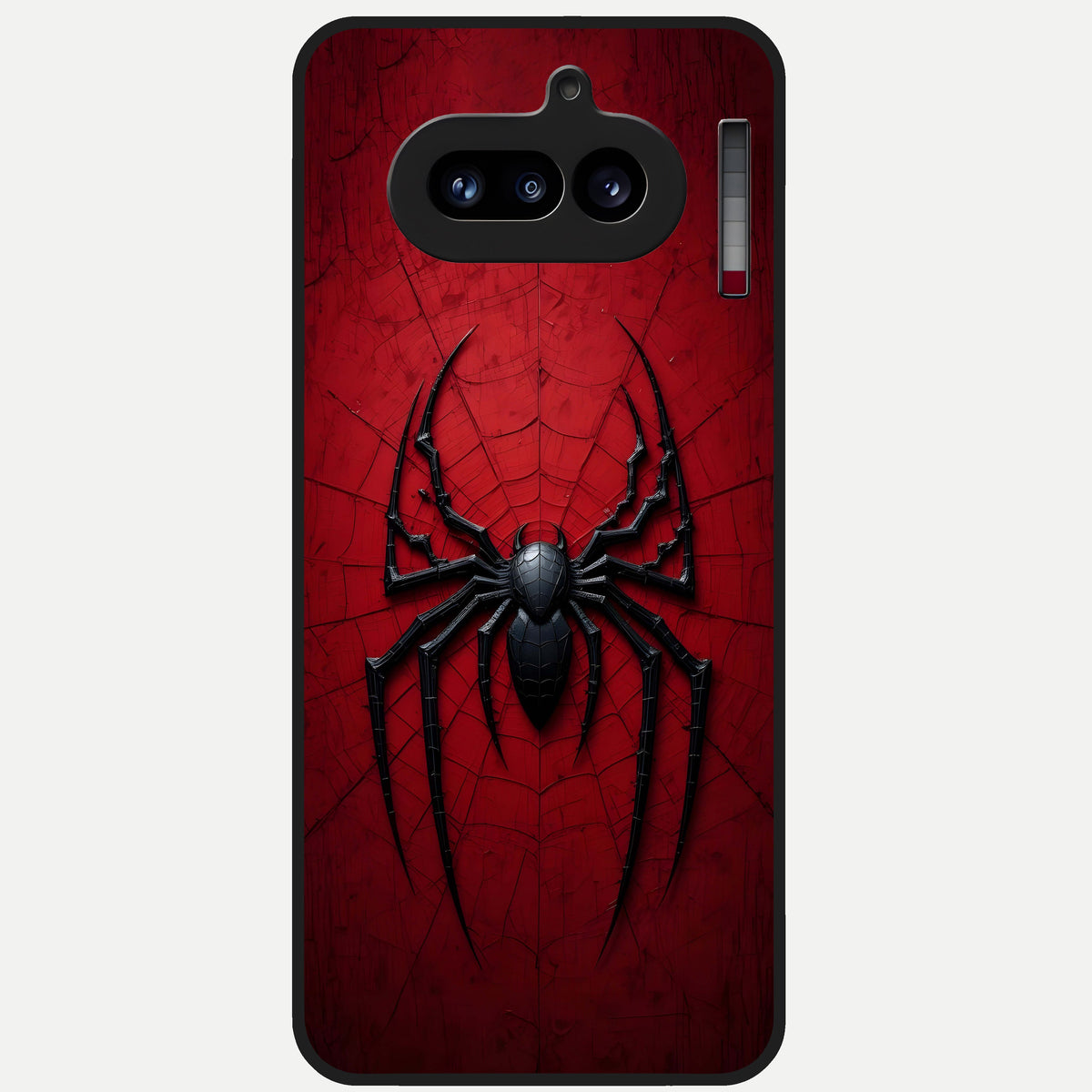  Superhero Web Emblem Glass Case For Nothing Phone 4A back cover – full design glossy printed glass finish