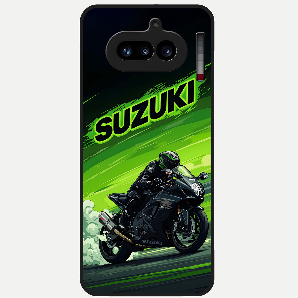  Suzuki Speed Beast Glass Case For Nothing Phone 4A back cover – full design glossy printed glass finish