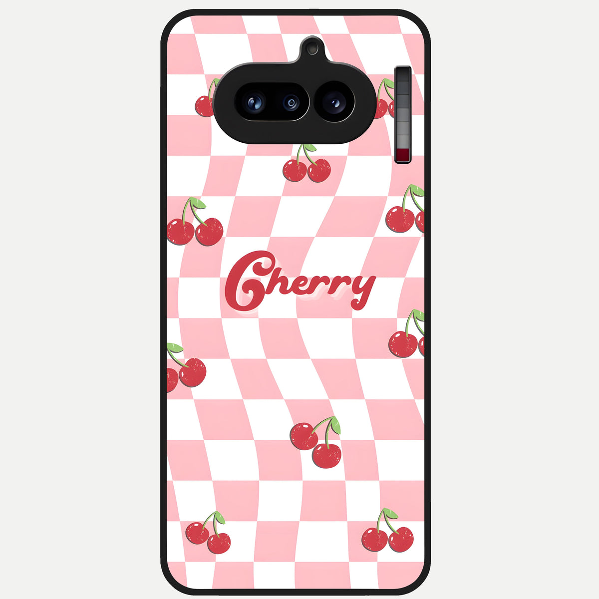  Sweet Cherry Vibes Glass Case For Nothing Phone 4A back cover – full design glossy printed glass finish