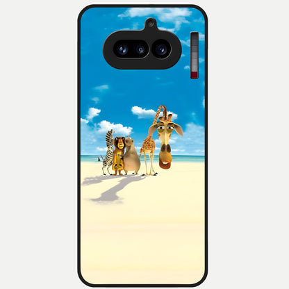  Tropical Fun Squad Glass Case For Nothing Phone 4A back cover – full design glossy printed glass finish