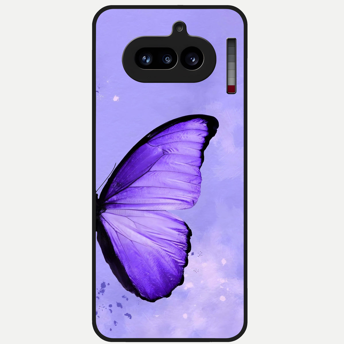  Violet Dream Wing Glass Case For Nothing Phone 4A back cover – full design glossy printed glass finish