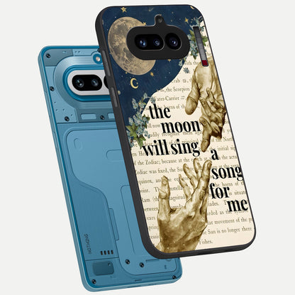  Aesthetic Divine phone case For Nothing Phone 4A showing premium glass back cover with detailed artwork