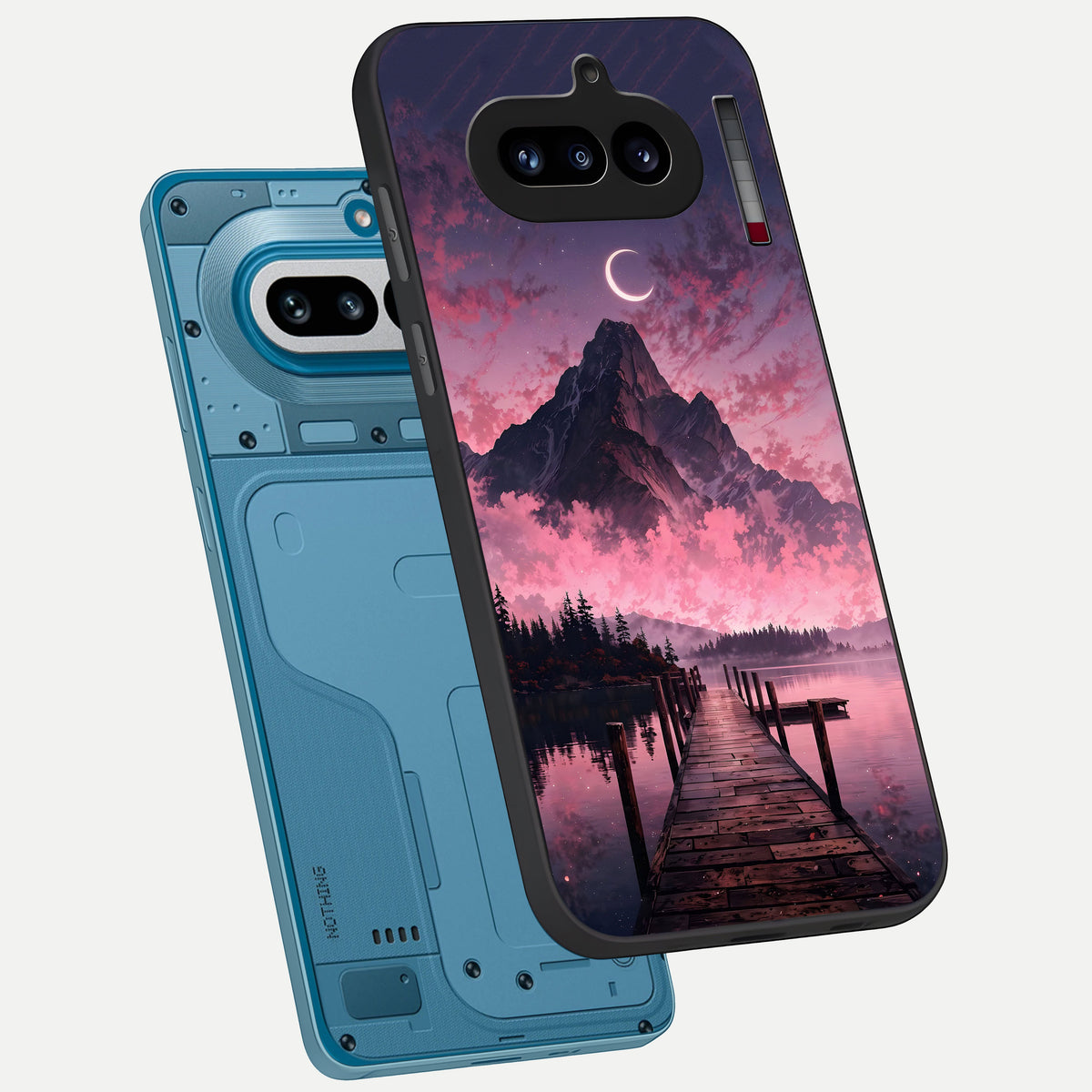  Beautiful Mountain View phone case For Nothing Phone 4A showing premium glass back cover with detailed artwork