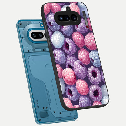  Berry Candy Pop phone case For Nothing Phone 4A showing premium glass back cover with detailed artwork